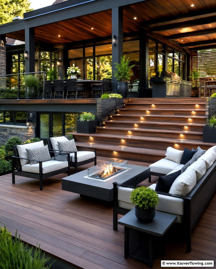 Multi Level Porch Layout - 30 Large Front Porch Ideas to Boost Outdoor Living Spaces