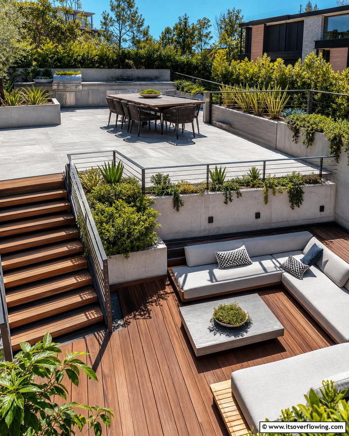 Multi Level Terracing - 25 Terrace Design Ideas for Outdoor Living