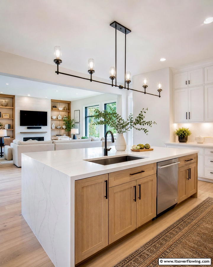Multi Light Fixtures for Maximum Brightness - 20 Kitchen Sink Lighting Ideas for a Brighter Space