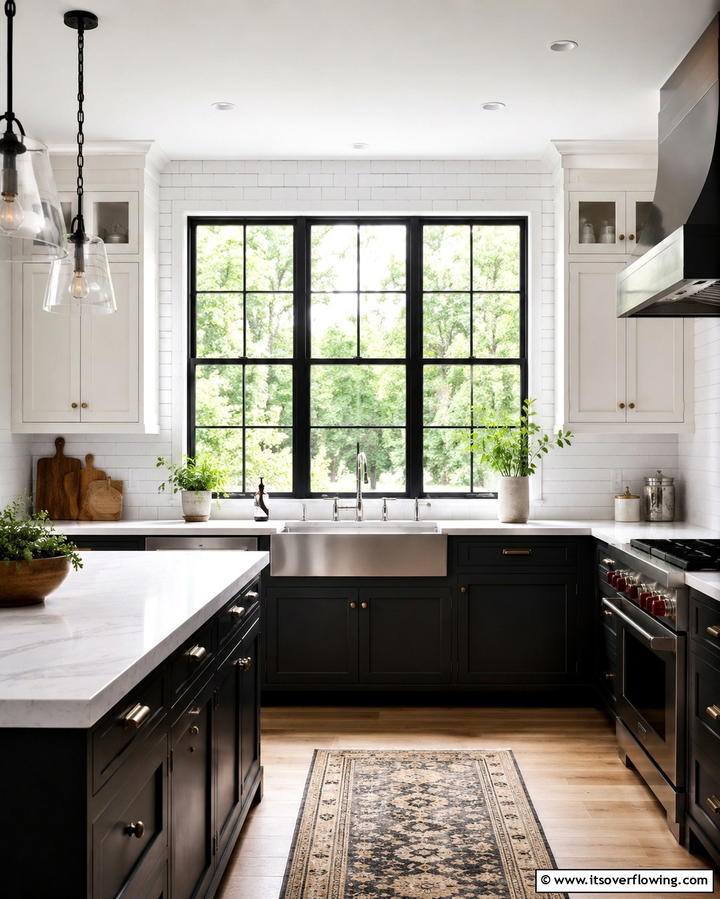 Multi Pane Window for a Classic Look - 25 Kitchen Window Ideas Over Sink for Natural Light