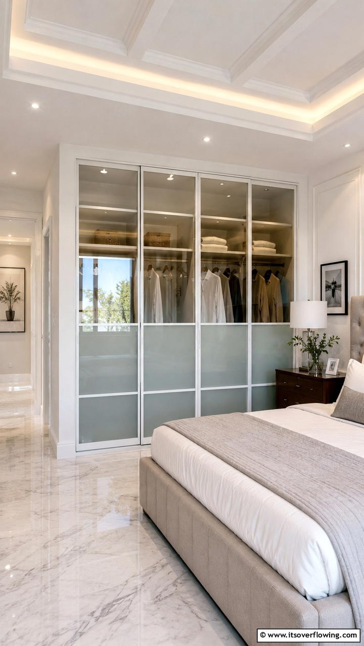 Multi Panel Glass Door - 30 Closet Door Ideas to Enhance Style and Functionality