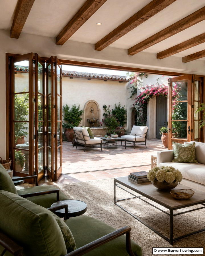 Multi Panel Windows for Expansive Views - 20 Spanish Style Windows to Enhance Your Home’s Charm