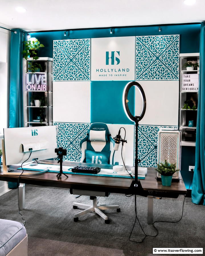 Multi Purpose Backdrop for Versatility - 20 Streaming Setup Ideas for Ultimate Entertainment