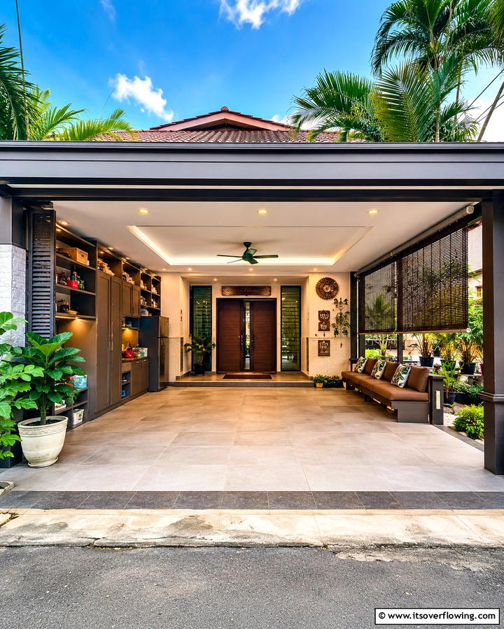 Multi Purpose Car Porch - 25 Car Porch Design Ideas for a Welcoming Entrance