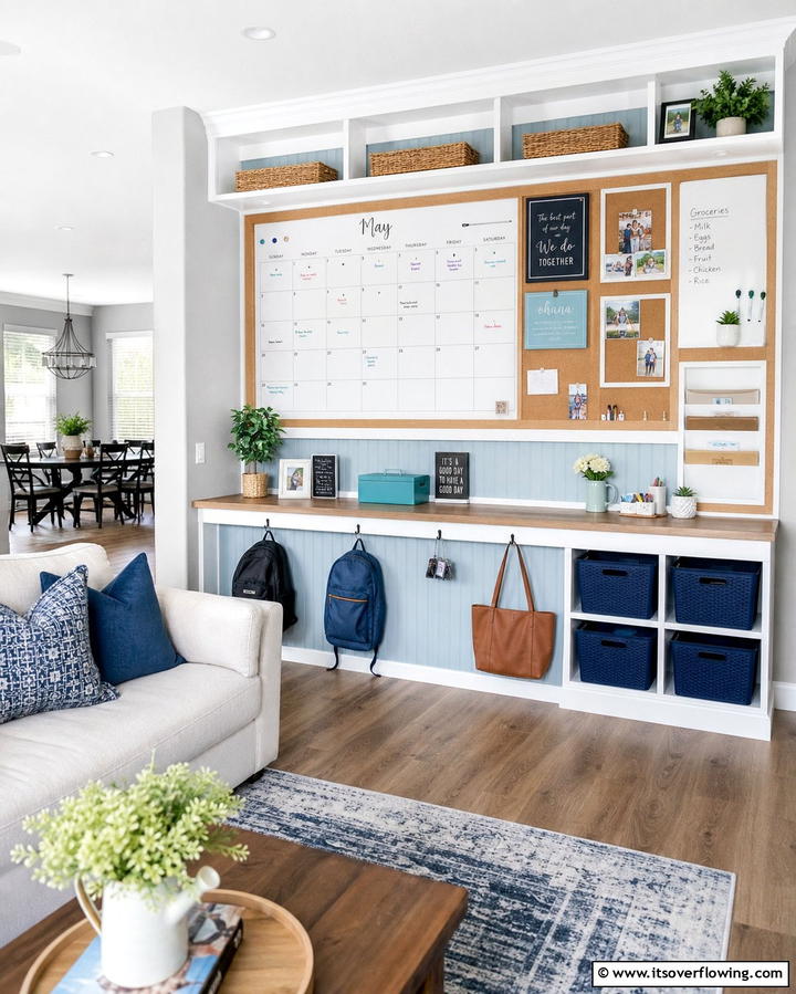 Multi Purpose Command Center - 25 Command Center Ideas to Organize Your Home and Life
