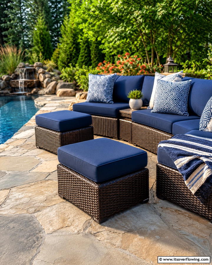 Multi Purpose Ottomans - 25 Pool Furniture Ideas for a Relaxing Outdoor Oasis