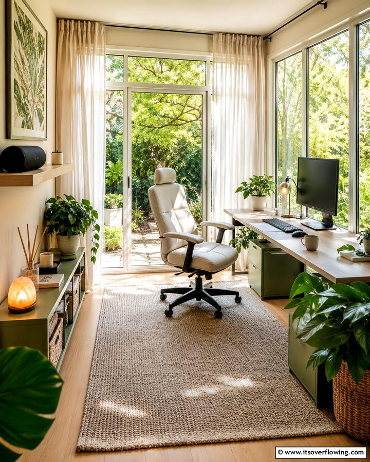 Multi Sensory Experience - 20 Sunroom Office Ideas for a Productive Workspace