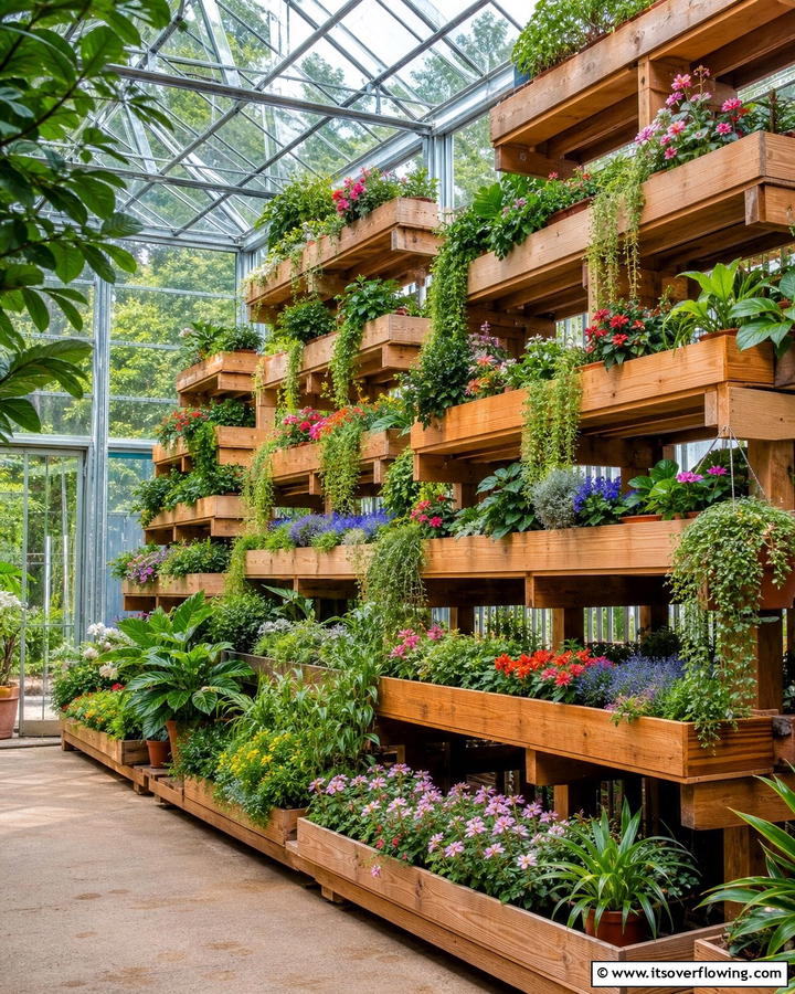 Multi Tier Plant Haven - 21 Greenhouse Ideas to Nurture Plants Year-Round