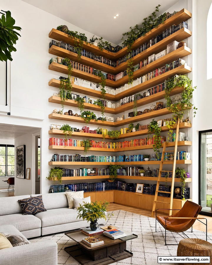 Multi Tiered Corner Bookshelves - 20 Space-Saving Corner Bookshelf Ideas for Your Home