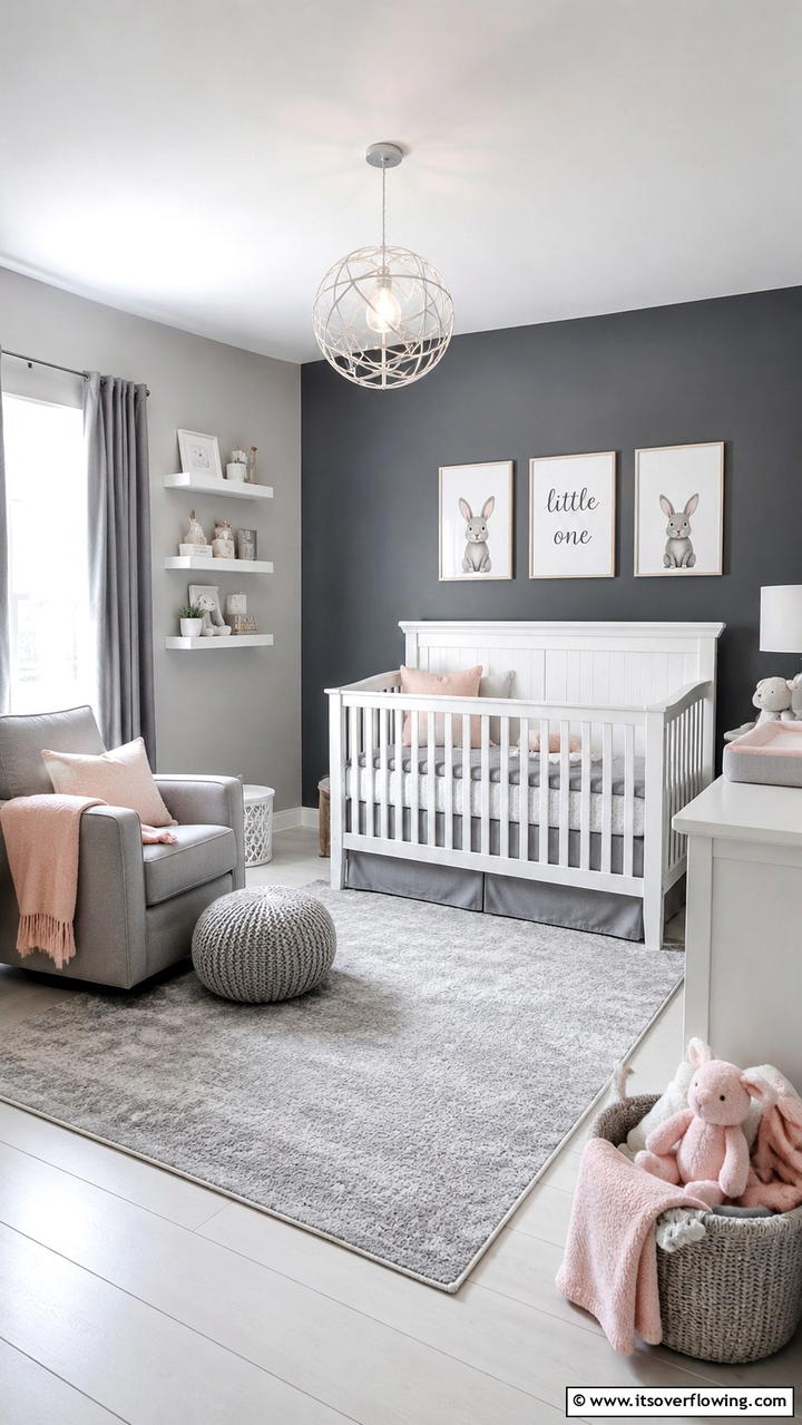 Multi Tonal Grey Color Palette - 30 Grey Nursery Ideas- Calming & Modern Baby Room Designs