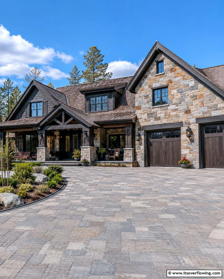 Multi Toned Stone Blends - 25 Stone Exterior Home Ideas for a Timeless Look