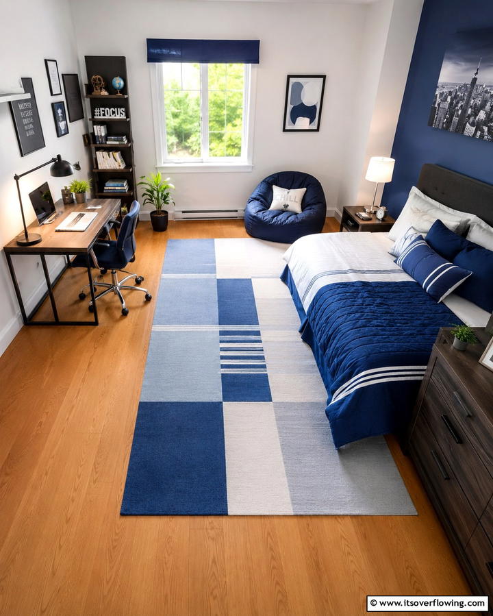 Multi Zone Layout - 20 Student Bedroom Design Ideas for Study and Sleep