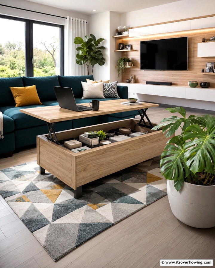 Multi functional Coffee Table - 30 Innovative Table Design Ideas for Functional Spaces