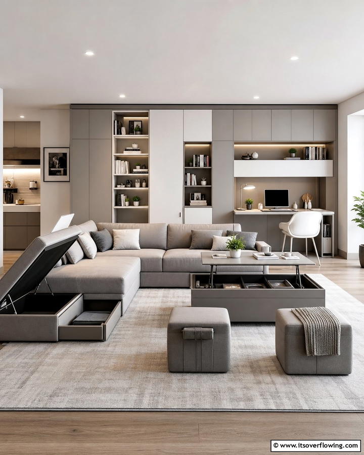 Multi functional Masterpiece - 21 Living Room Design Ideas for a Cozy & Chic Atmosphere