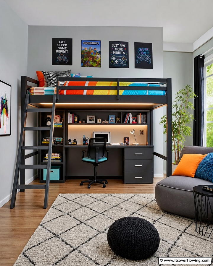 Multi purpose Loft Beds - 30 Tween Bedroom Ideas for Fun and Age-Appropriate Style