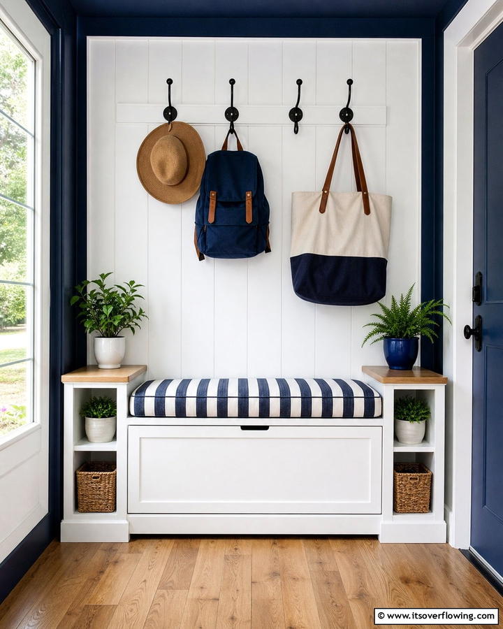 Multi use Porch Bench - 21 Small Porch Decor Ideas for Welcoming Entryways