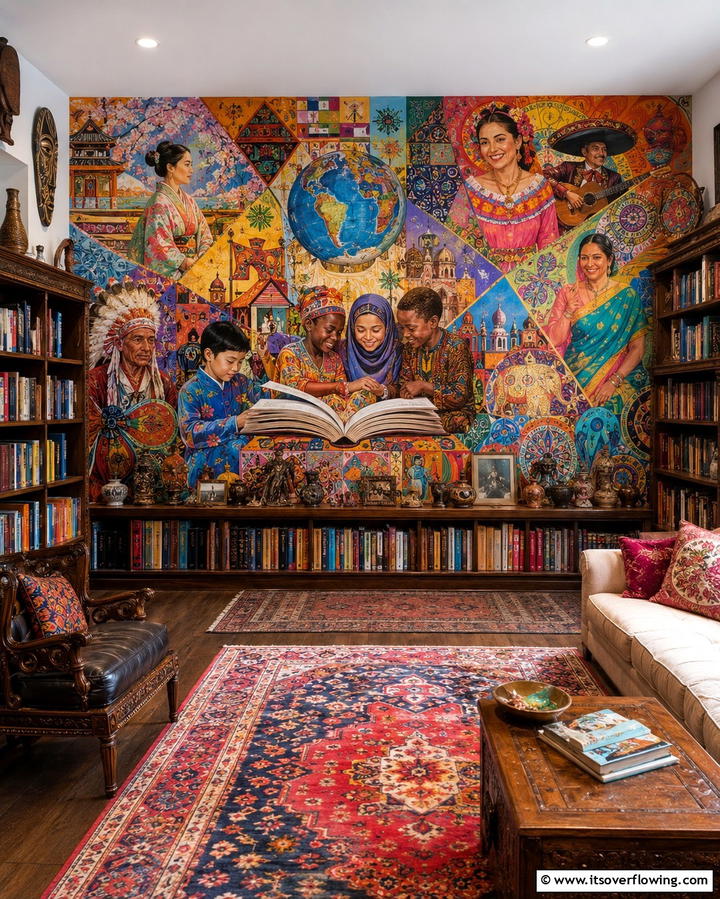 Multicultural Celebrations - 20 Library Murals to Inspire Your Next Home Project