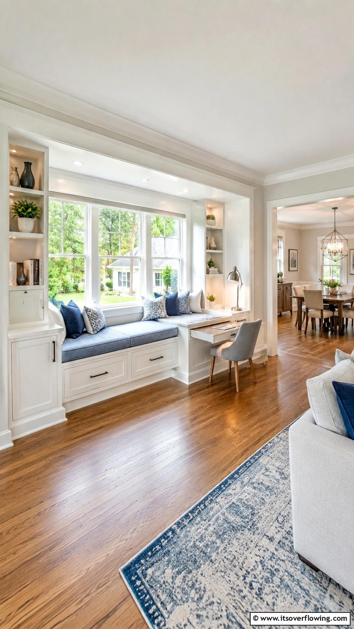 Multifunctional Bay Window - 30 Bay Window Ideas to Brighten and Expand Your Space