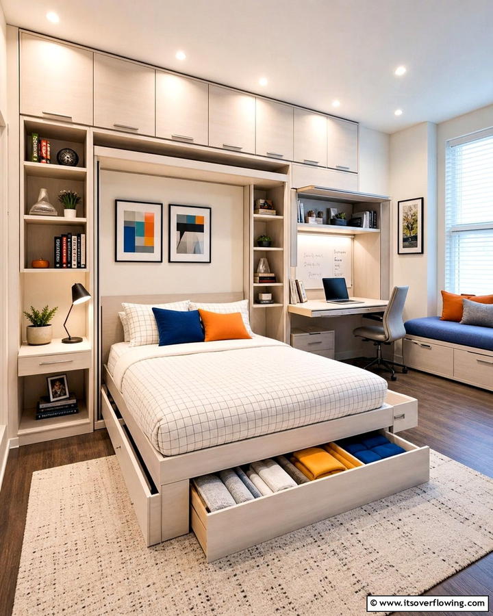 Multifunctional Compact Bedroom - 21 Bedroom Design Ideas to Craft a Personalized Relaxation Zone
