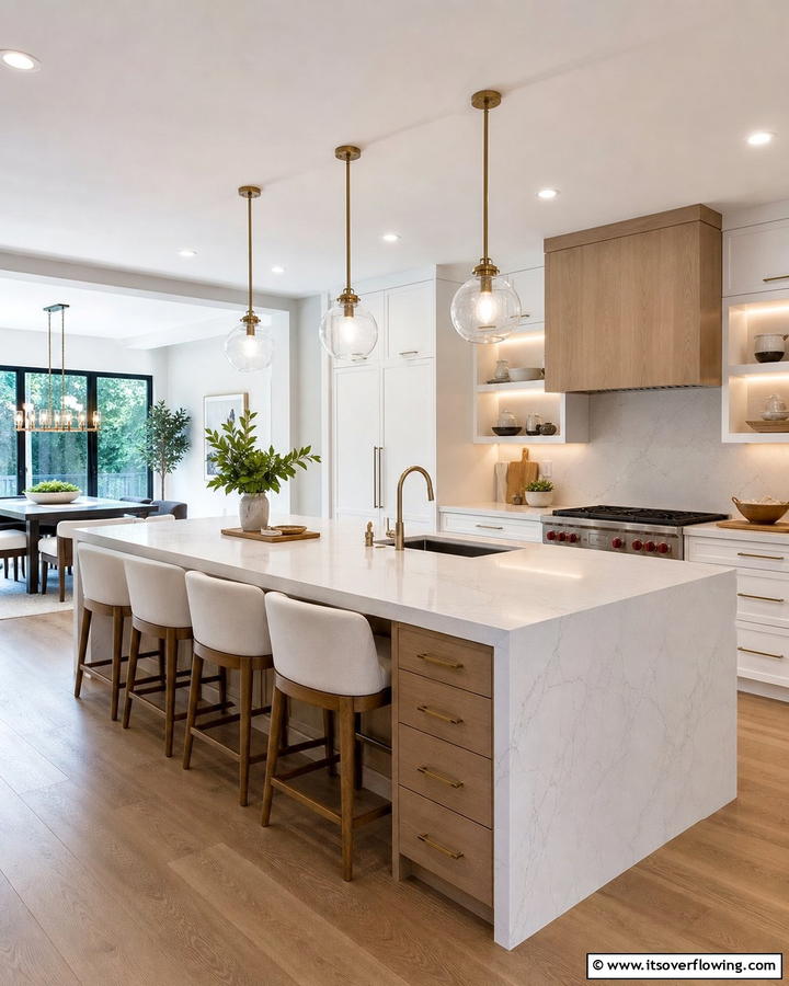 Multifunctional Island Bar - 30 Kitchen Bar Ideas for Casual Dining and Socializing