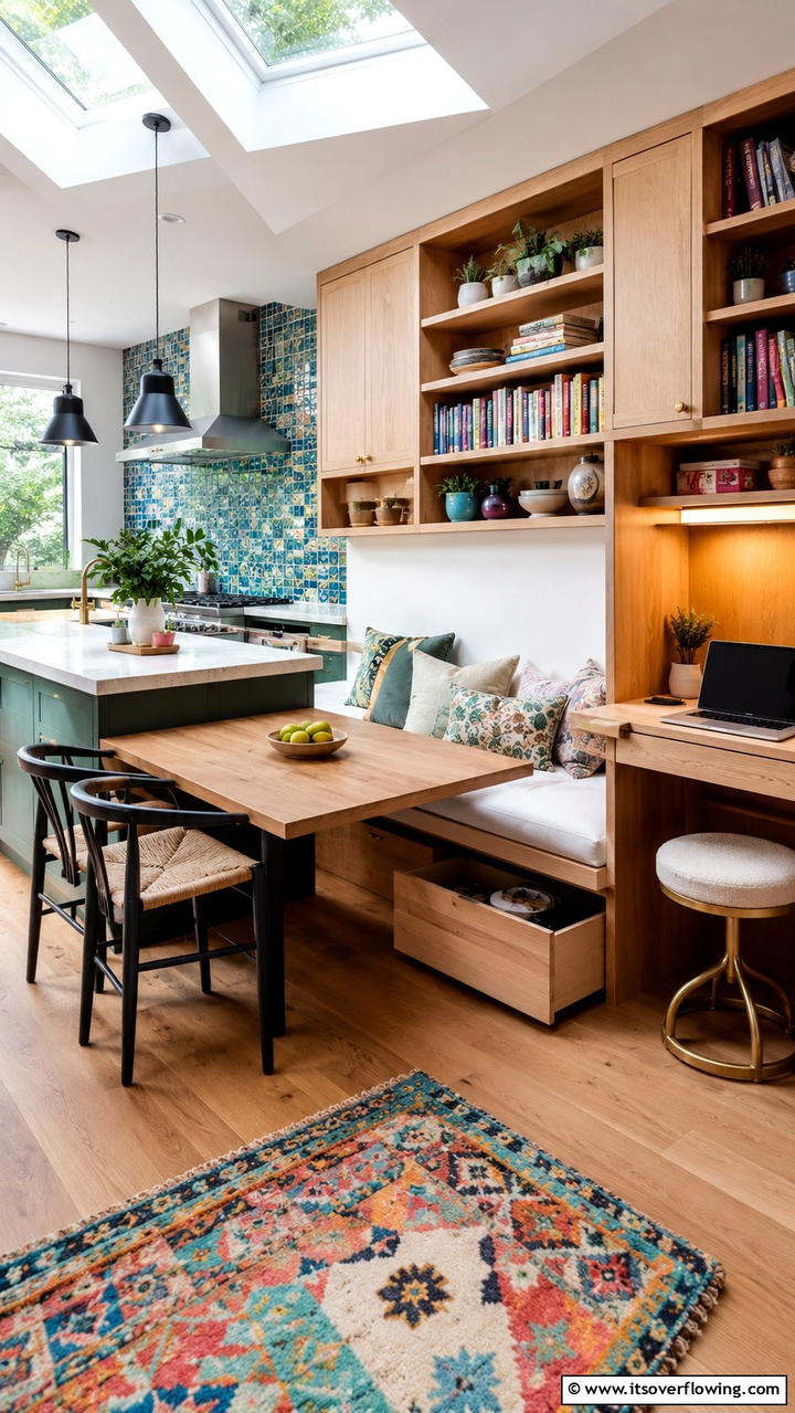 Multifunctional Kitchen Retreat - 30 Eclectic Kitchen Ideas for Bold Design Lovers