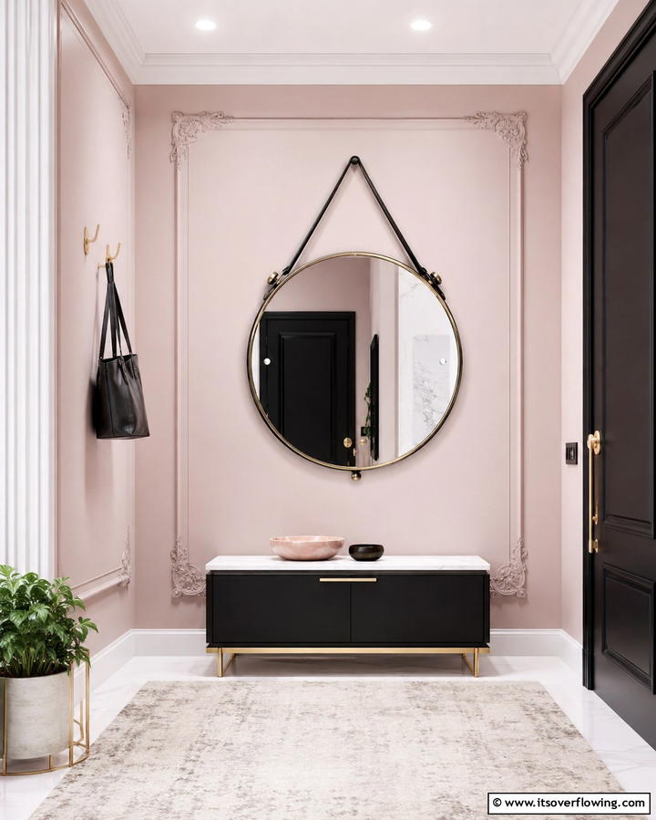 Multifunctional Mirror for Style and Utility - 25 Small Mudroom Ideas to Organize Your Entryway
