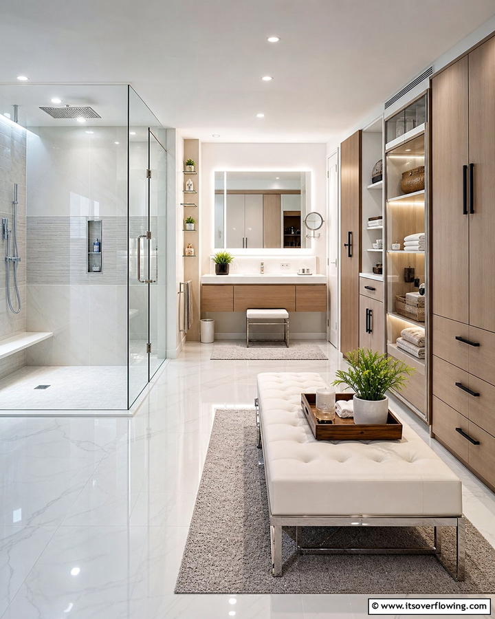 Multifunctional Spaces - 21 Modern Bathroom Ideas for a Luxurious Spa Experience