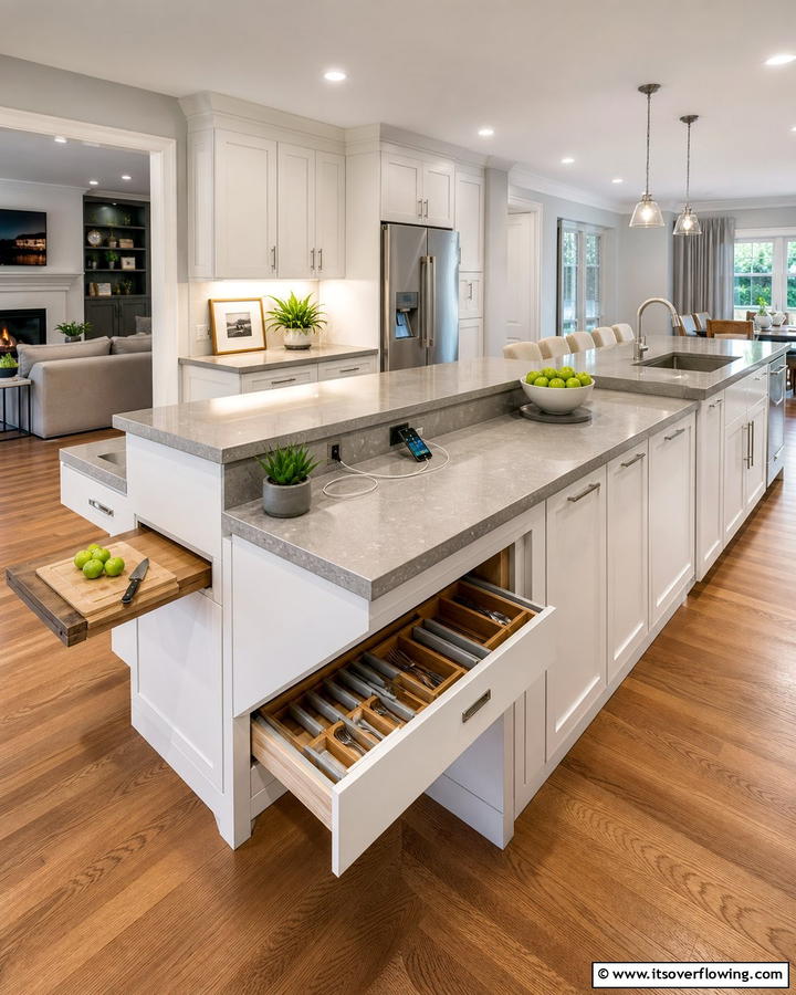 Multifunctional Workstation - 21 Kitchen Peninsula Ideas for Functional Layouts
