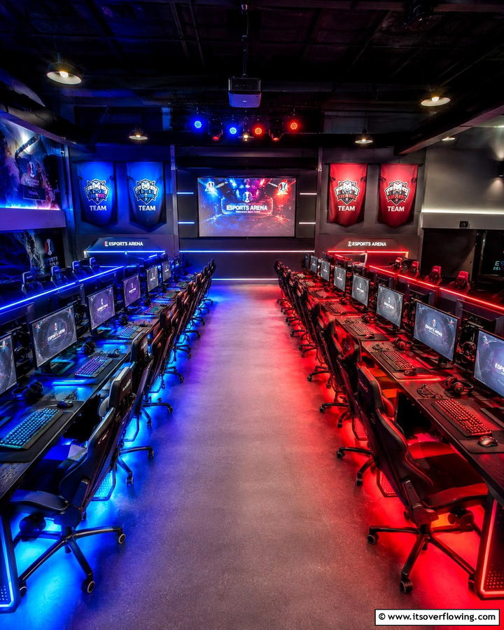 Multiplayer Battle Arena - 30 Game Room Ideas for Fun Home Entertainment Spaces