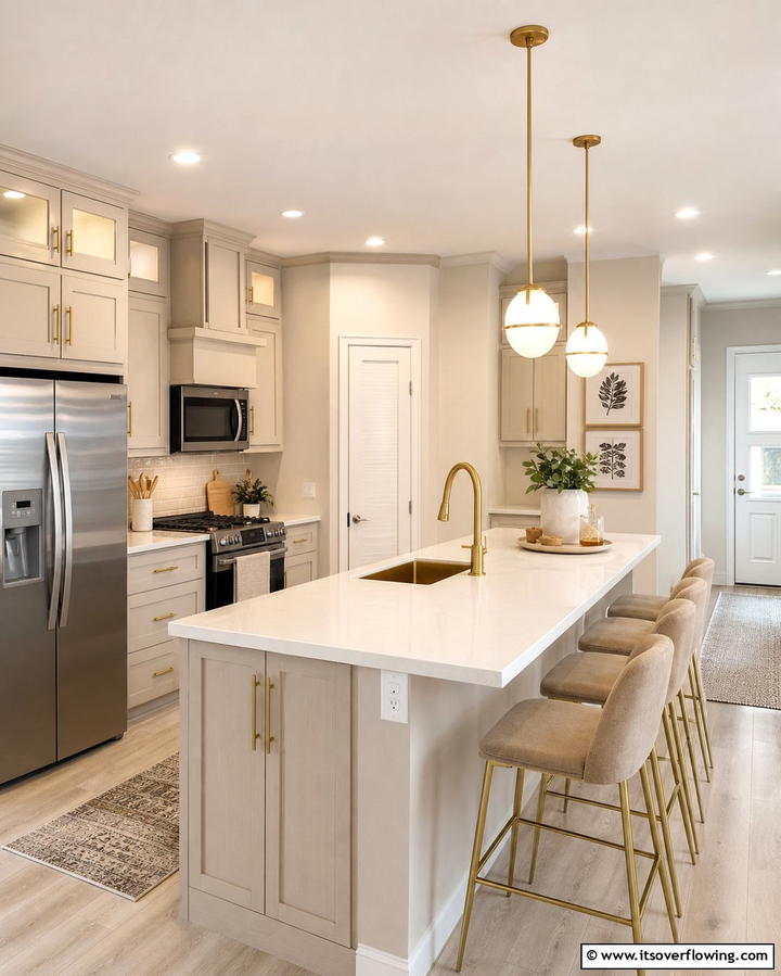 Multipurpose Countertops - 25 Mobile Home Kitchen Ideas for Stylish Living