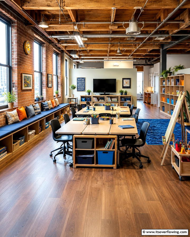 Multipurpose Learning Center - 30 Homeschool Room Ideas- Functional Learning Spaces at Home