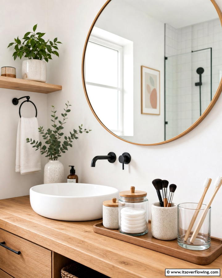 Multipurpose Storage Jars for Versatility - 25 Bathroom Counter Organization Ideas for a Clutter-Free Space