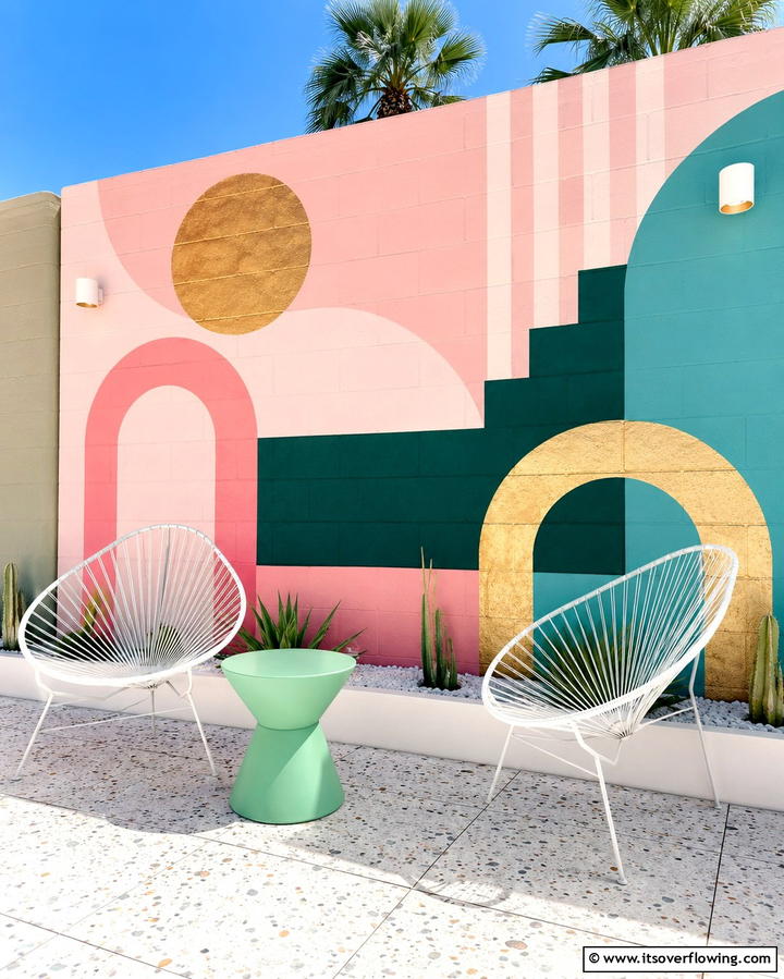Mural Art - 25 Patio Wall Ideas to Transform Your Outdoor Space