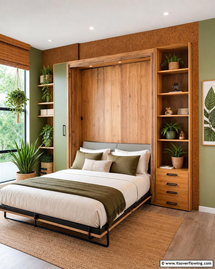 Murphy Bed with Eco Friendly Materials - 21 Murphy Bed Ideas for Space-Saving Bedroom Solutions