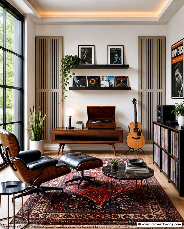 Music Lounge Retreat - 25 Morning Room Ideas to Brighten Your Day