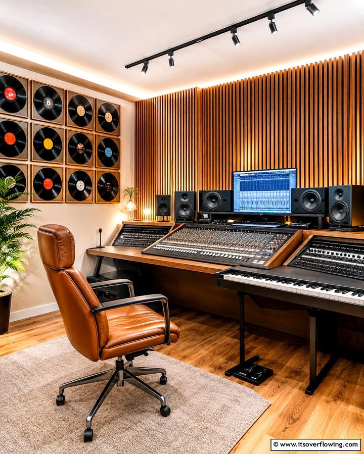 Music Lovers Haven - 30 Home Office Ideas Designed Specifically for Him
