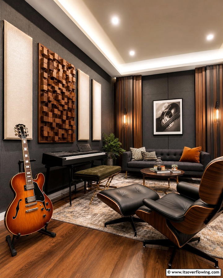 Music Room Retreat - 25 Den Ideas to Create a Comfortable Retreat