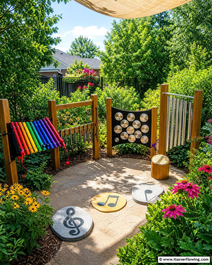 Musical Garden Joy - 25 Backyard Playground Ideas for Kids
