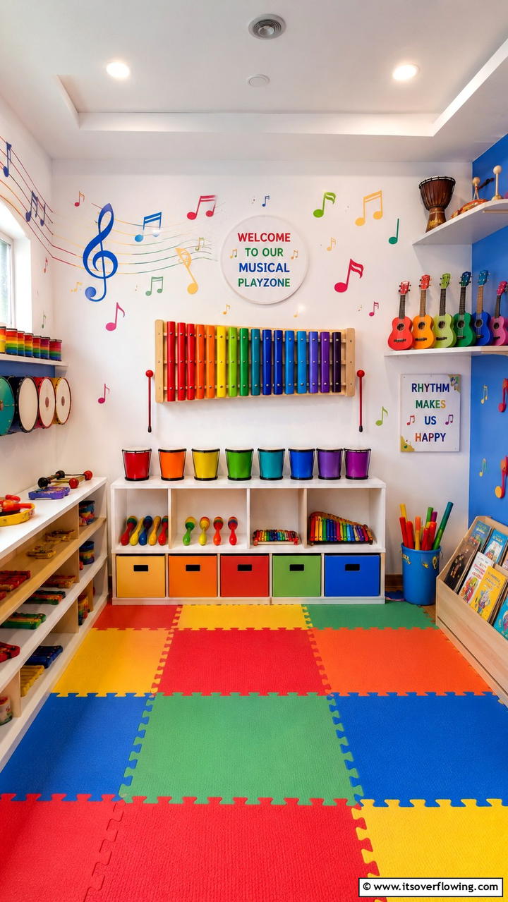Musical Play Zone - 21 Safe and Fun Toddler Room Ideas for Playful Environments