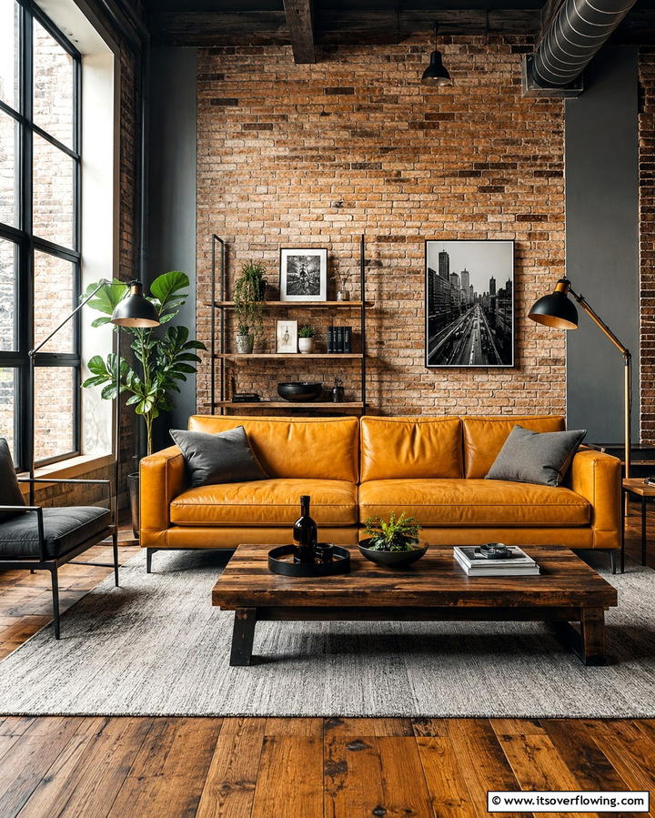 Mustard Yellow Sofa for a Modern Touch - 25 Yellow Living Room Ideas to Brighten Your Home