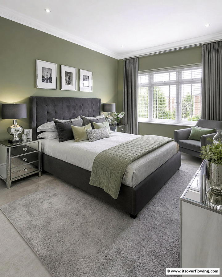 Muted Green and White Palette - 25 Light Green Bedroom Ideas for a Fresh and Calming Space