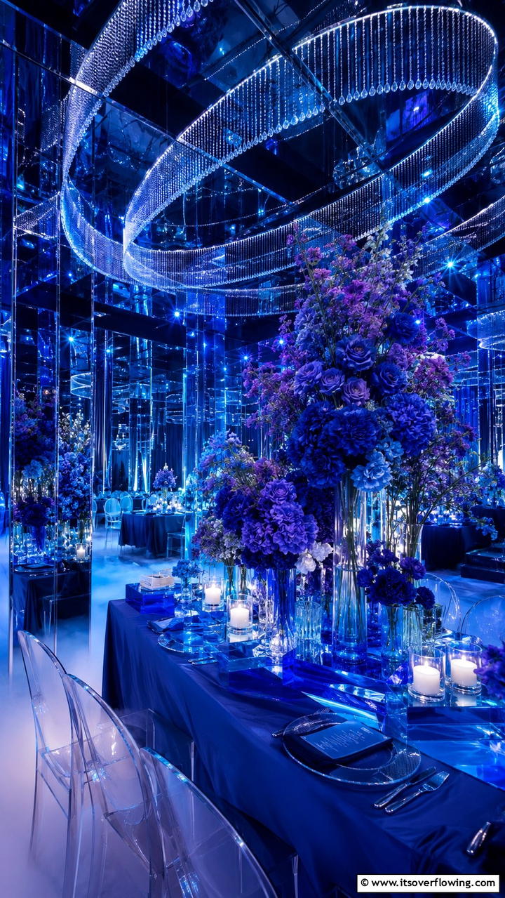 Mystic Blue Illusions - 30 Blue Wedding Theme Ideas for Serene Celebrations