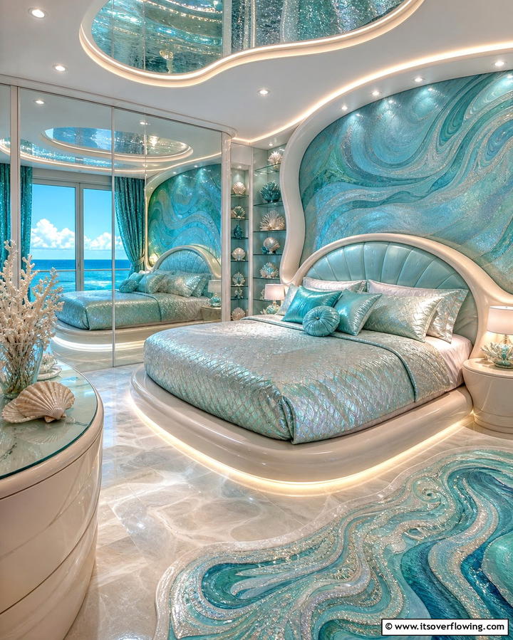 Mystic Marine - 30 Enchanting Mermaid Bedroom Ideas for a Whimsical Retreat