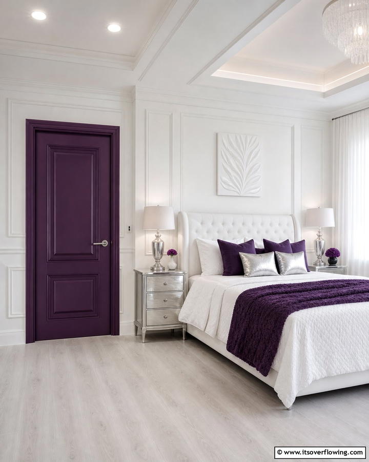 Mystic Purple - 30 Interior Door Color Ideas to Refresh Your Home’s Style