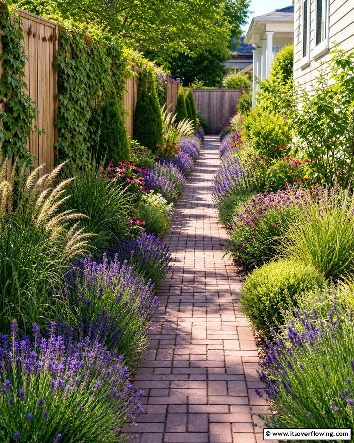 Narrow Pathways for Easy Navigation - 20 Narrow Garden Ideas to Maximize Small Outdoor Spaces