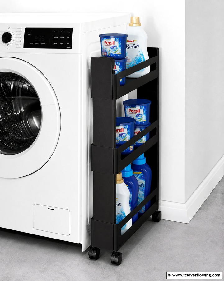 Narrow Rolling Carts - 25 Small Utility Room Ideas for Efficient Homes