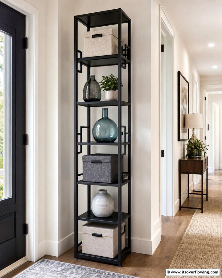 Narrow Storage Towers - 25 Hallway Storage Ideas to Maximize Space