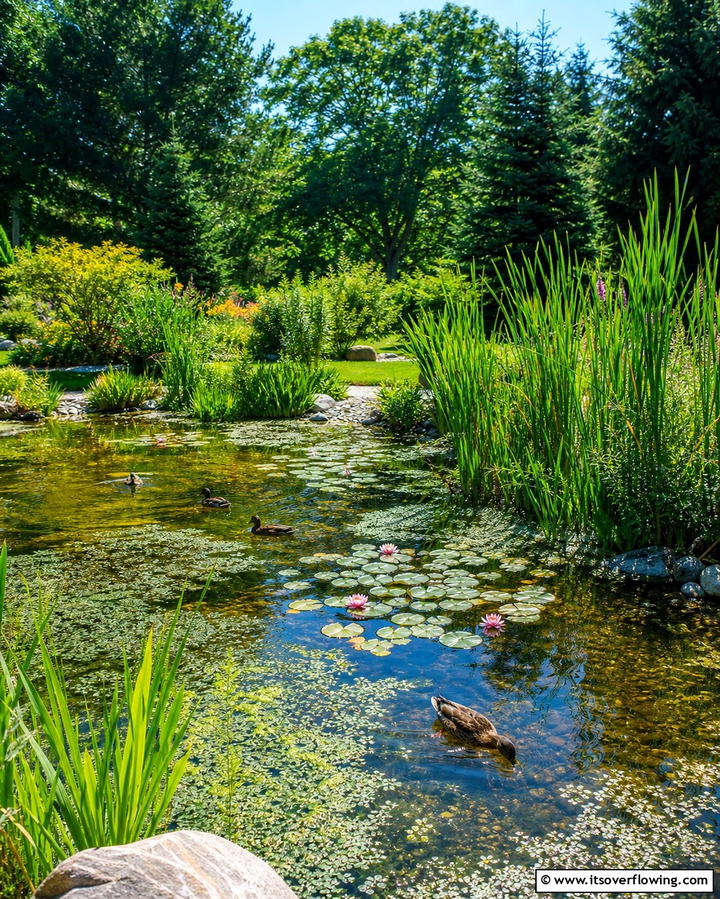 Native Aquatic Plants - 25 Duck Pond Ideas- Beautiful & Functional Designs