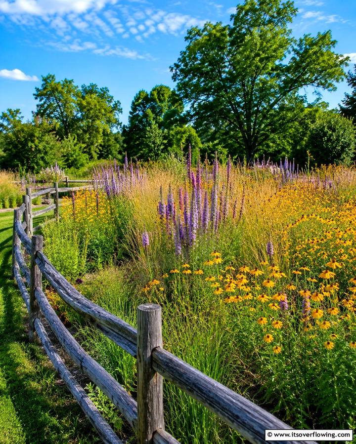 Native Prairie Revival - 25 Front Yard Texas Flower Bed Ideas for a Stunning Look