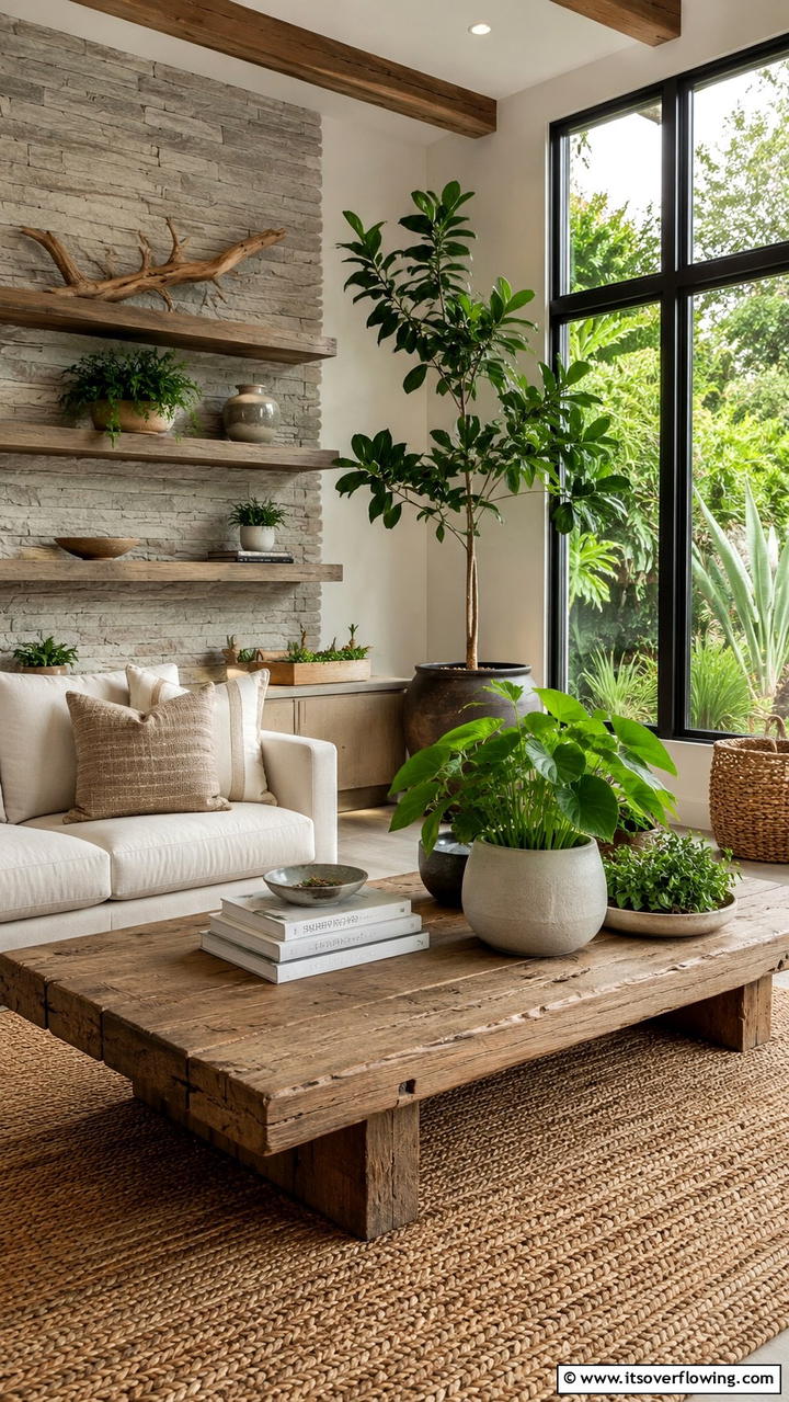 Natural Elements Blend - 30 Grey and Cream Living Room Ideas- Neutral Elegance